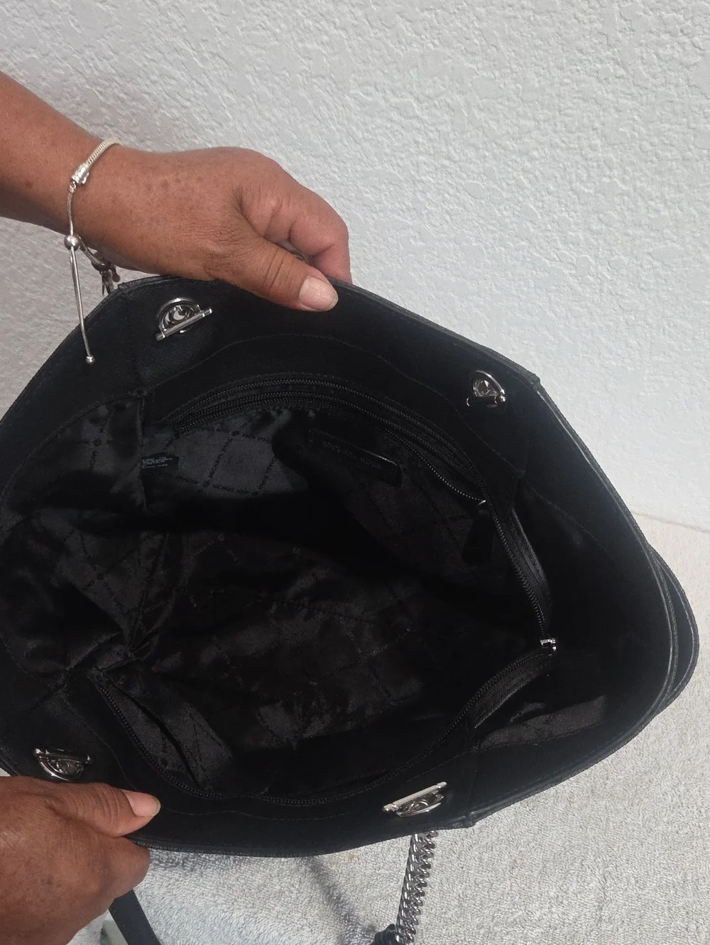 Michael Kors Black Logo Tote Bag
